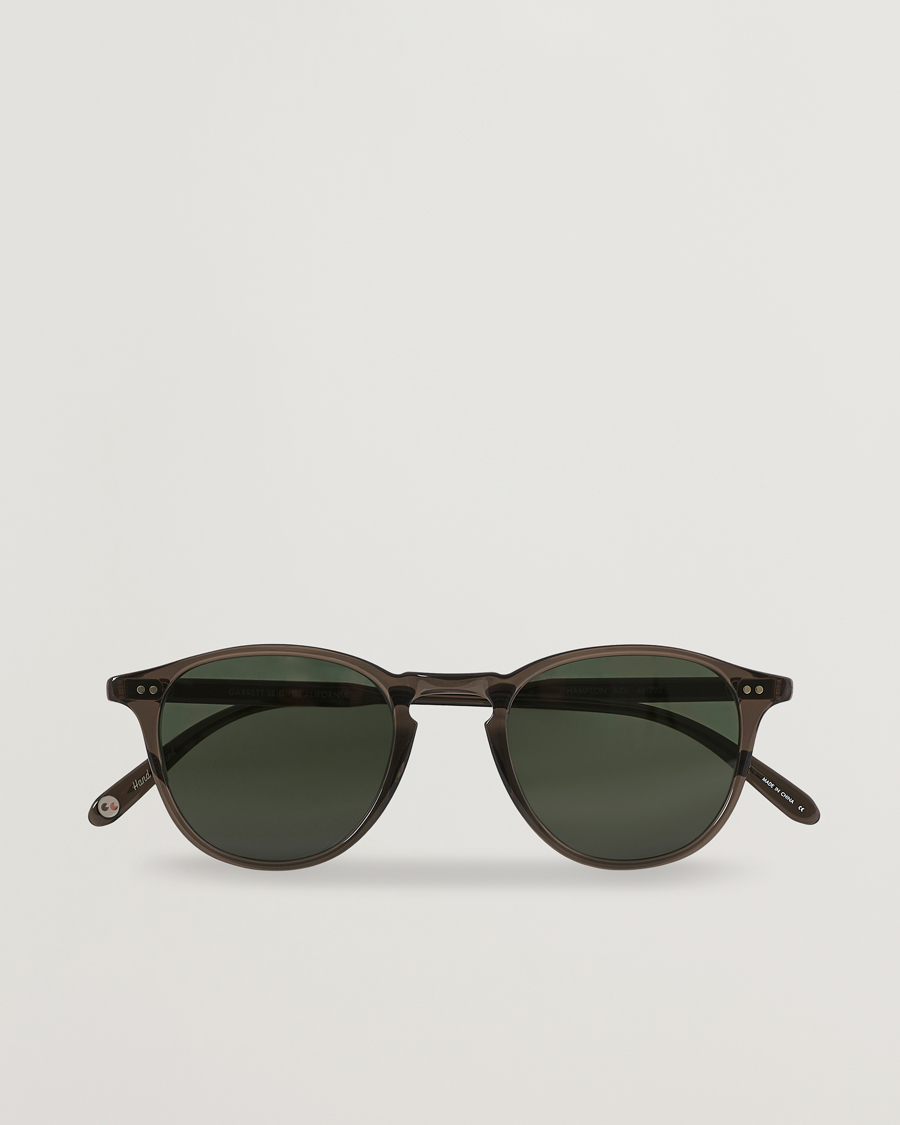 Herr | Solglasögon | Garrett Leight | Hampton 46 Sunglasses Black Glass
