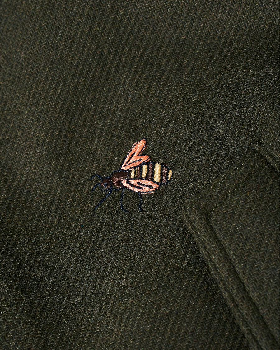 Herr | Jackor | GANT | Luke Edward Hall Emrodery Zip Jacket Tartan Green
