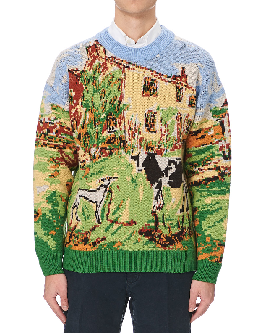 Herr | Tröjor | GANT | Luke Edward Hall Intarsea Crew Neck Multi