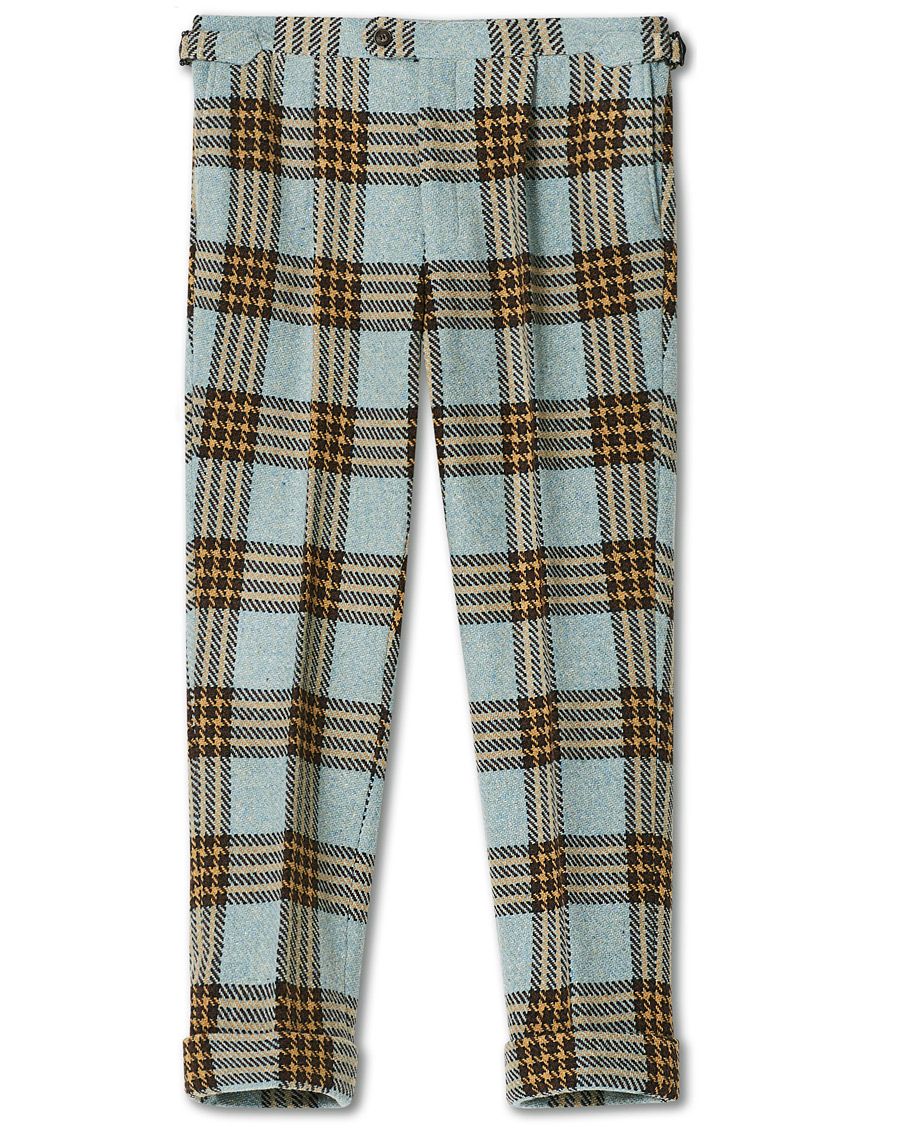 Herr | Byxor | GANT | Luke Edward Hall Check Trousers Hamptons Blue