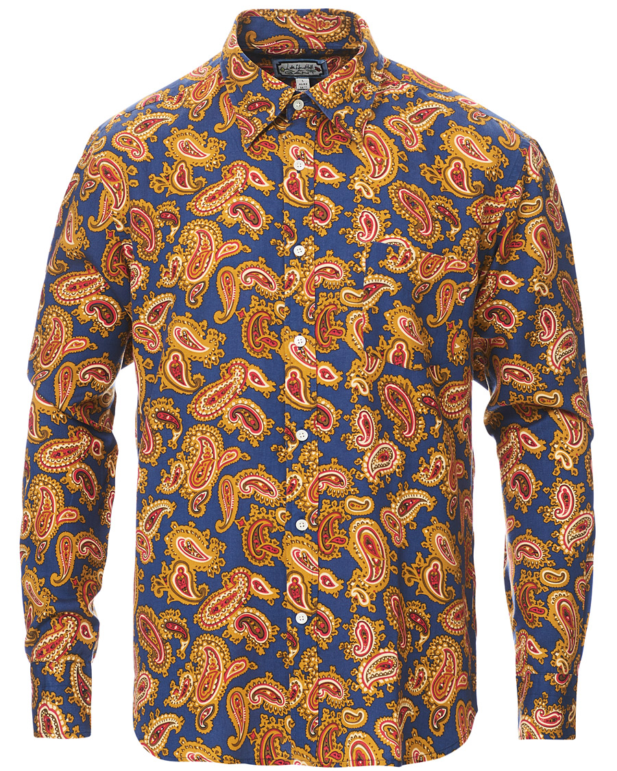 Herr | Skjortor | GANT | Luke Edward Hall Town Paisley Shirt College Blue