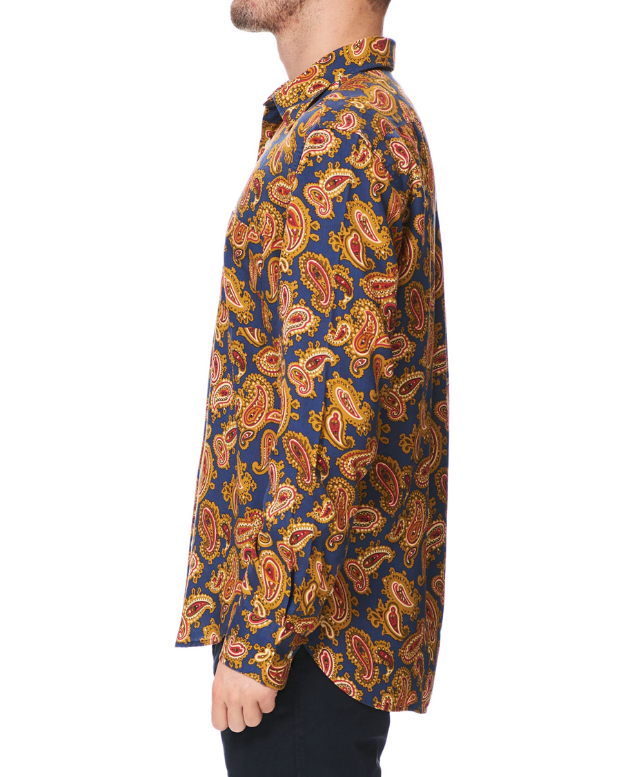 Herr | Skjortor | GANT | Luke Edward Hall Town Paisley Shirt College Blue
