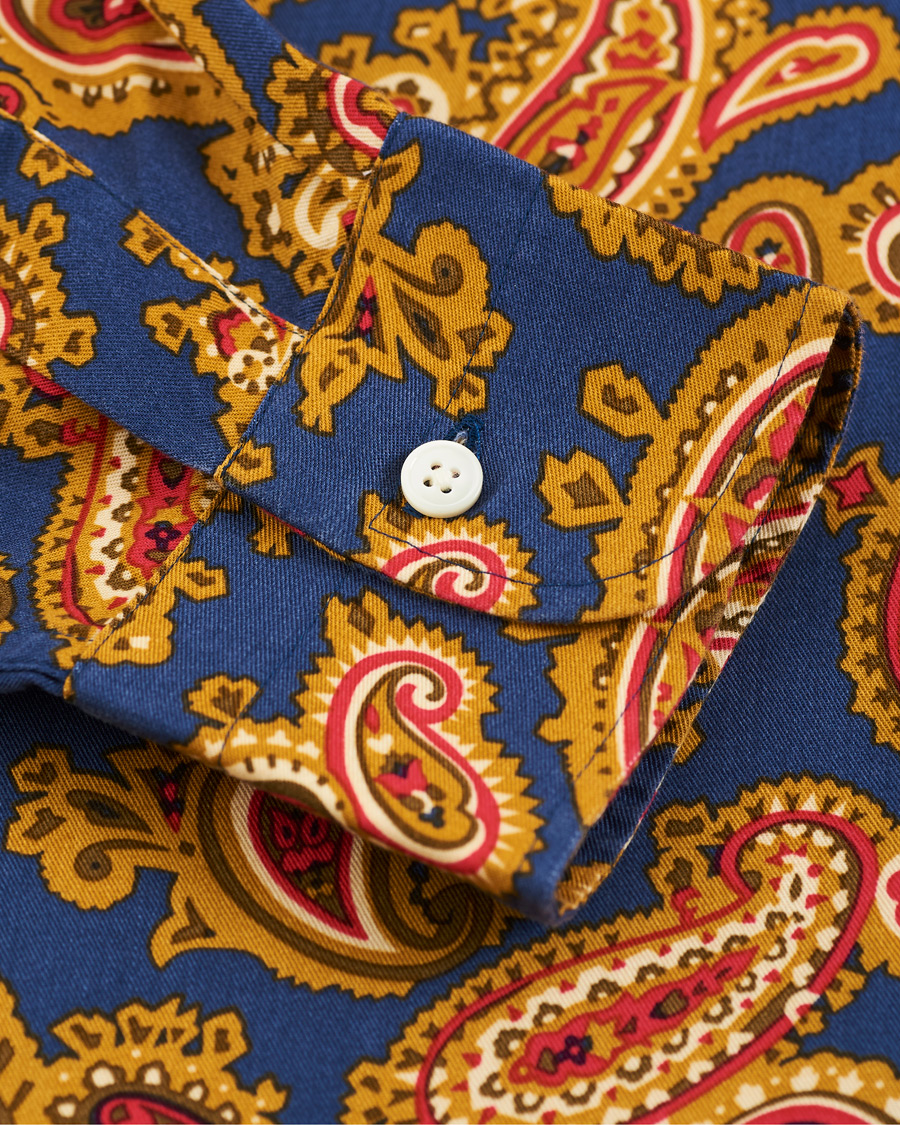 Herr | Skjortor | GANT | Luke Edward Hall Town Paisley Shirt College Blue