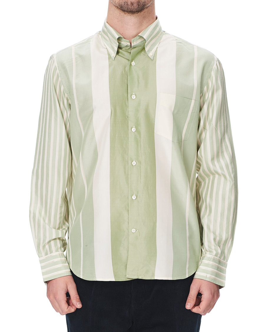 Herr | Skjortor | GANT | Luke Edward Hall Silk Stripe Shirt Pepermint