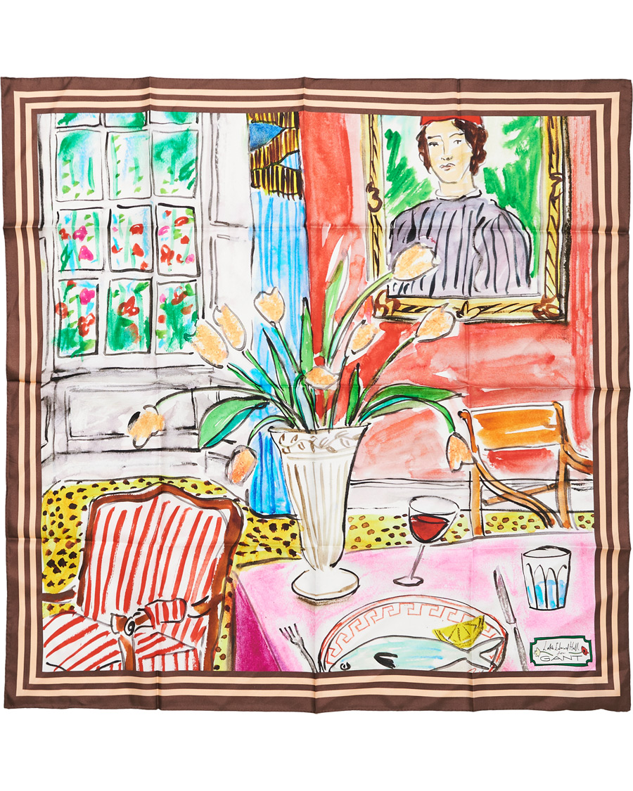 Herr | GANT Luke Edward Hall Silk Scarf Multi | GANT | Luke Edward Hall Silk Scarf Multi