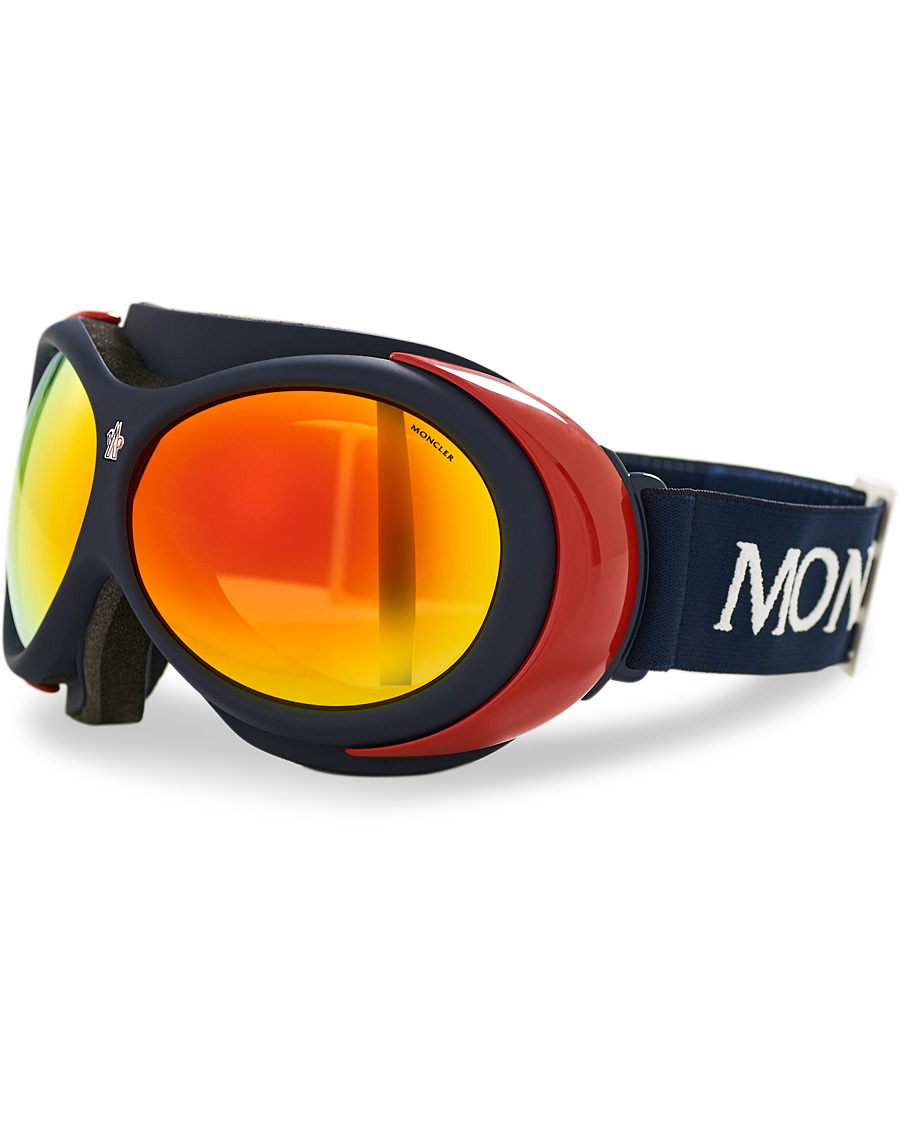 Herr | Moncler Lunettes ML0130 Goggles Blue/Red | Moncler Lunettes | ML0130 Goggles Blue/Red