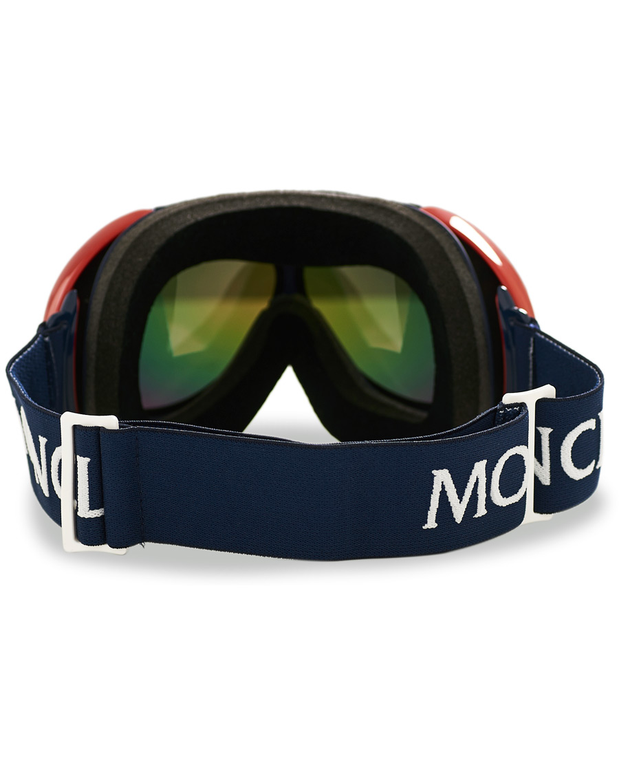 Herr | Moncler Lunettes ML0130 Goggles Blue/Red | Moncler Lunettes | ML0130 Goggles Blue/Red