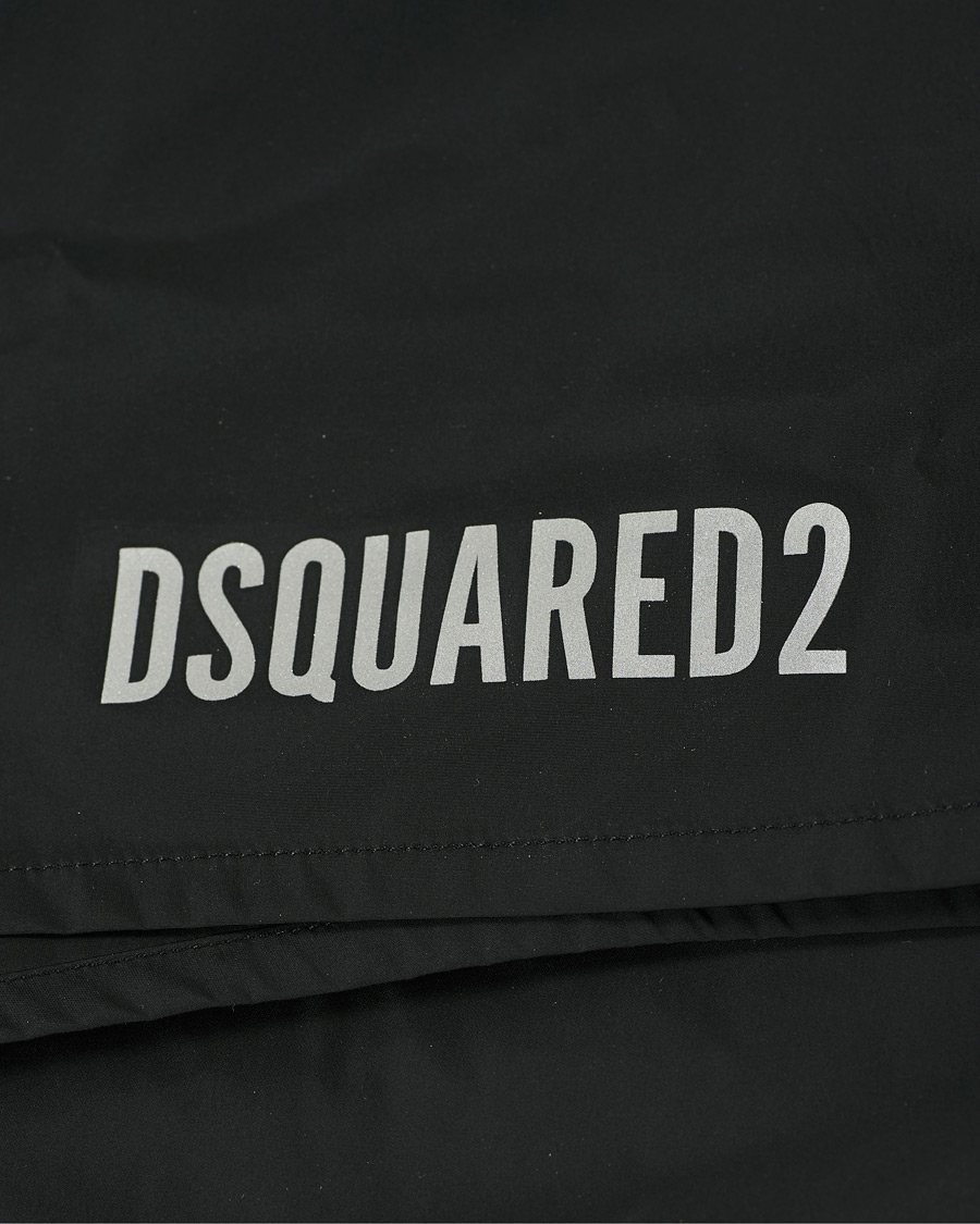 Herr | Badbyxor | Dsquared2 | Icon Boxer Mid Swimshorts Black/Silver