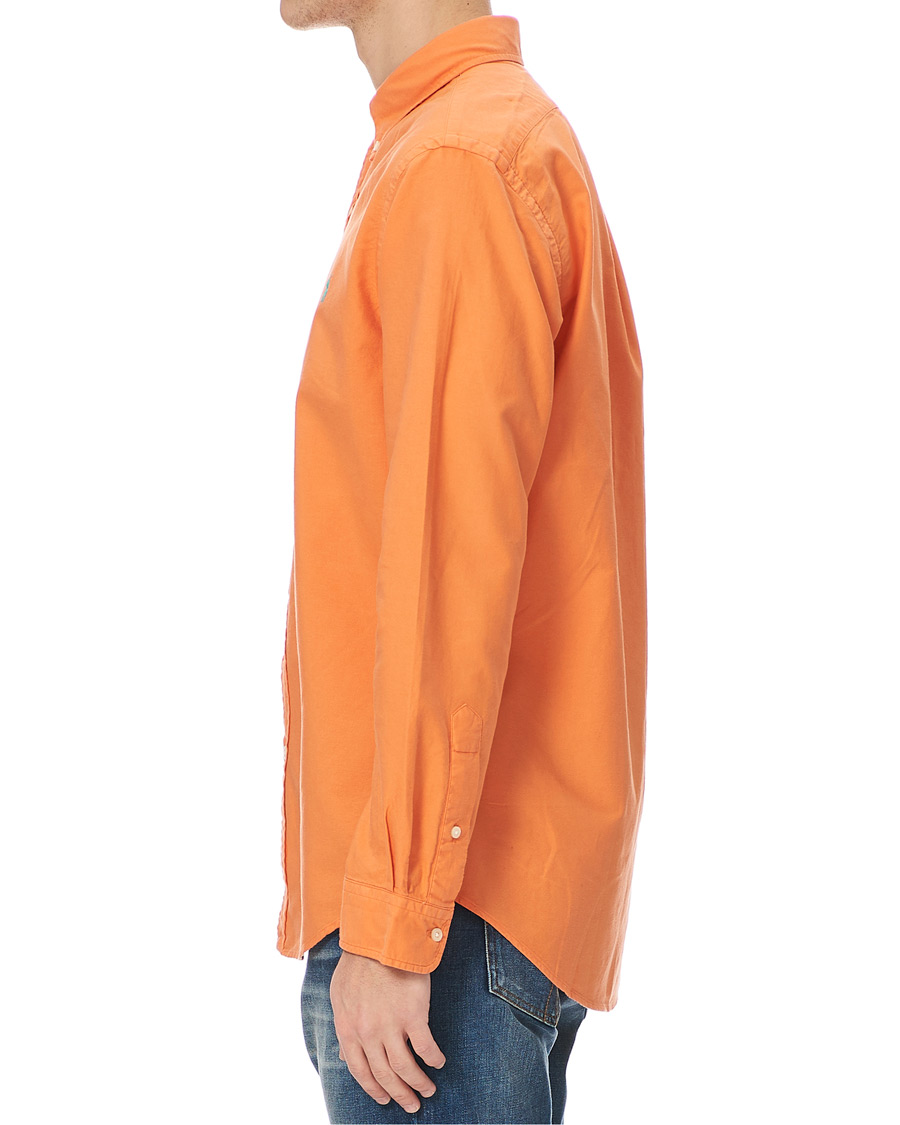 Herr | Skjortor | Polo Ralph Lauren | Slim Fit Garment Dyed Oxford Shirt Orange