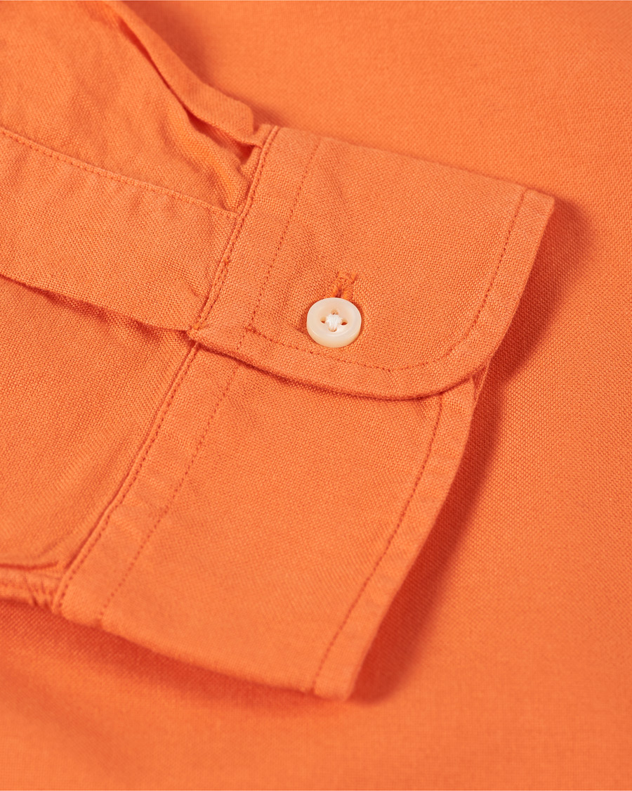 Herr | Skjortor | Polo Ralph Lauren | Slim Fit Garment Dyed Oxford Shirt Orange