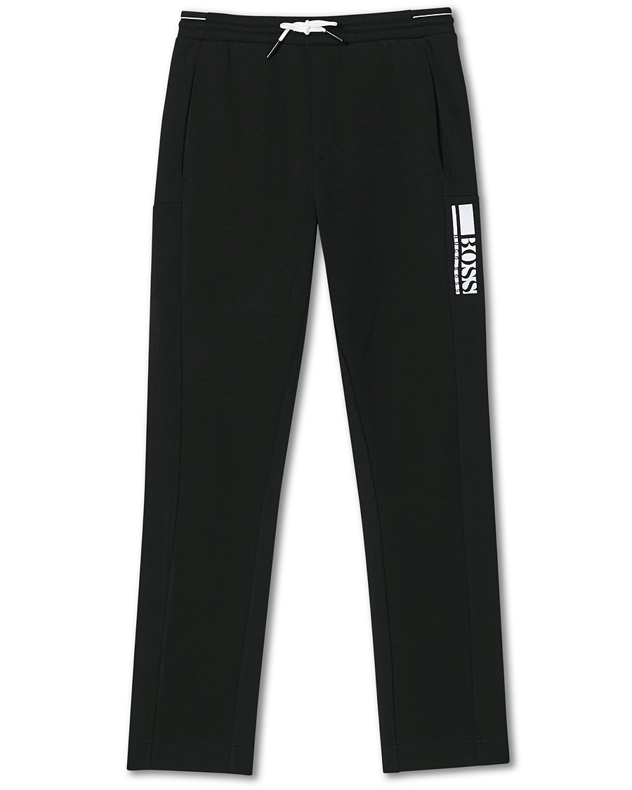 Herr | Byxor | BOSS GREEN | BOSS Athleisure Hadim Striped Sweatpants Black