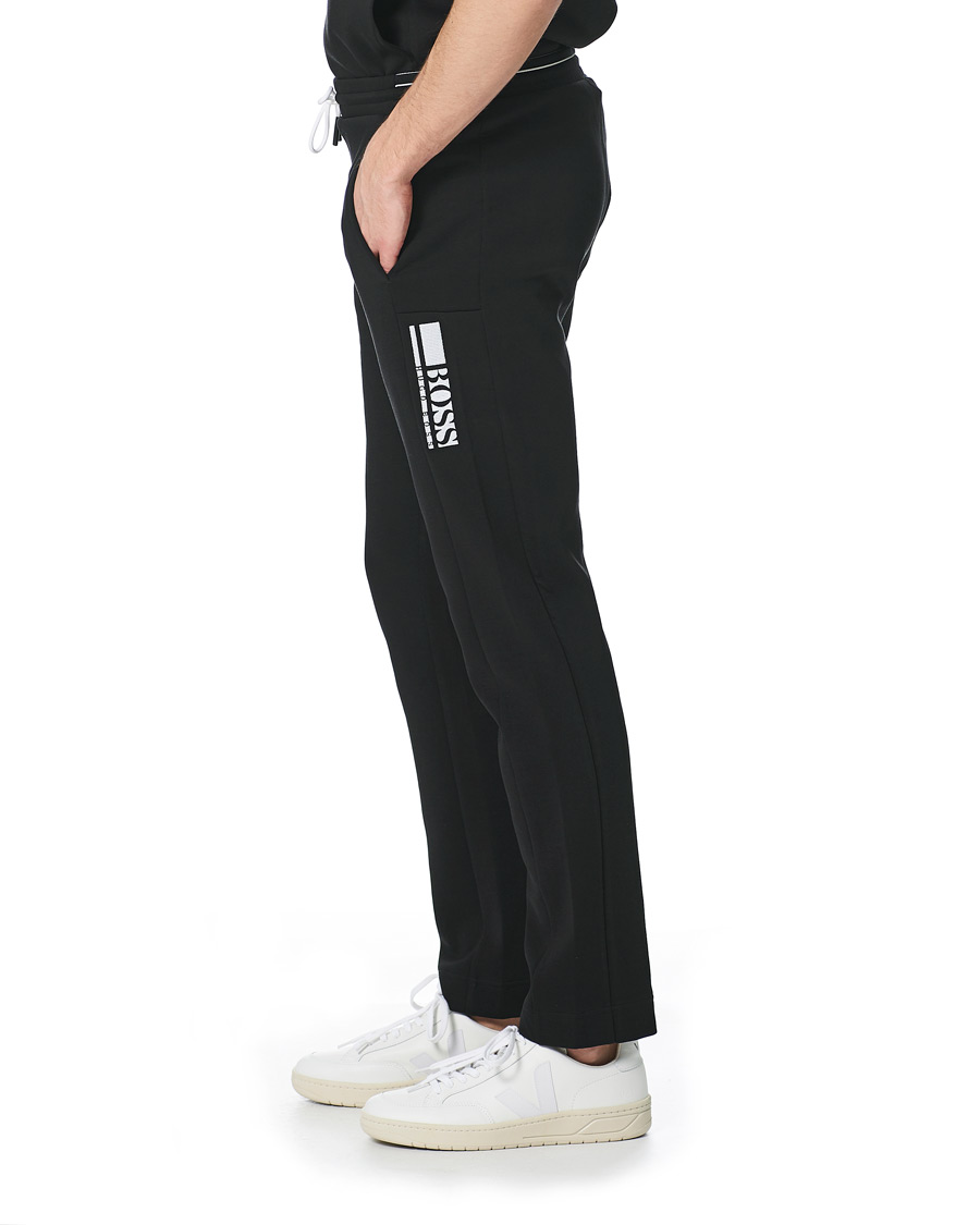 Herr | Byxor | BOSS GREEN | BOSS Athleisure Hadim Striped Sweatpants Black
