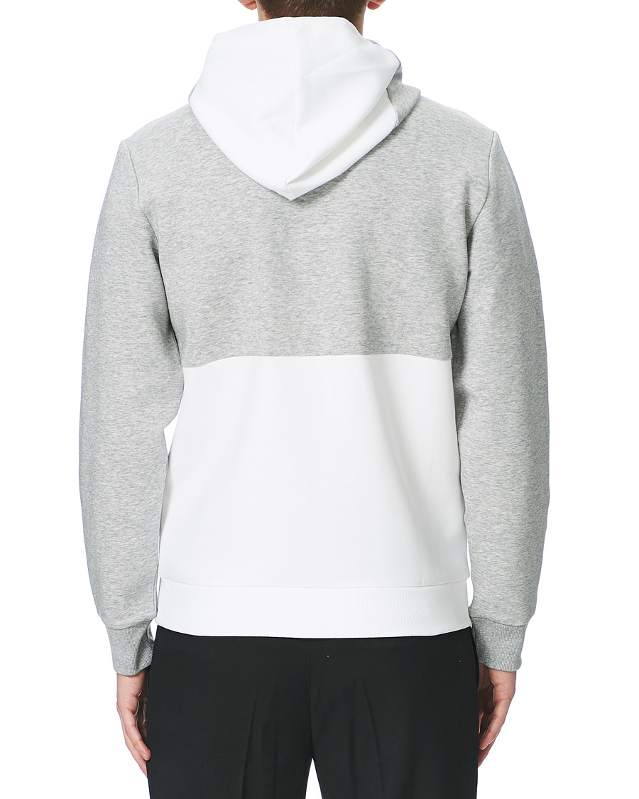 Herr | Tröjor | BOSS GREEN | BOSS Athleisure Saggy Full Zip Hoodie Grey/White