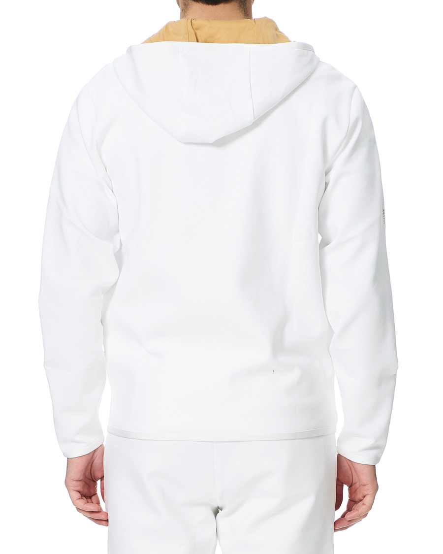 Herr | Tröjor | BOSS GREEN | BOSS Athleisure Saggy Taped Full Zip Hoodie White