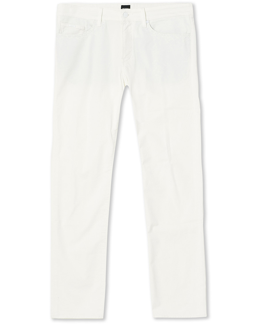 Herr | Byxor | BOSS BLACK | BOSS Delaware 5-Pocket Pants Open White