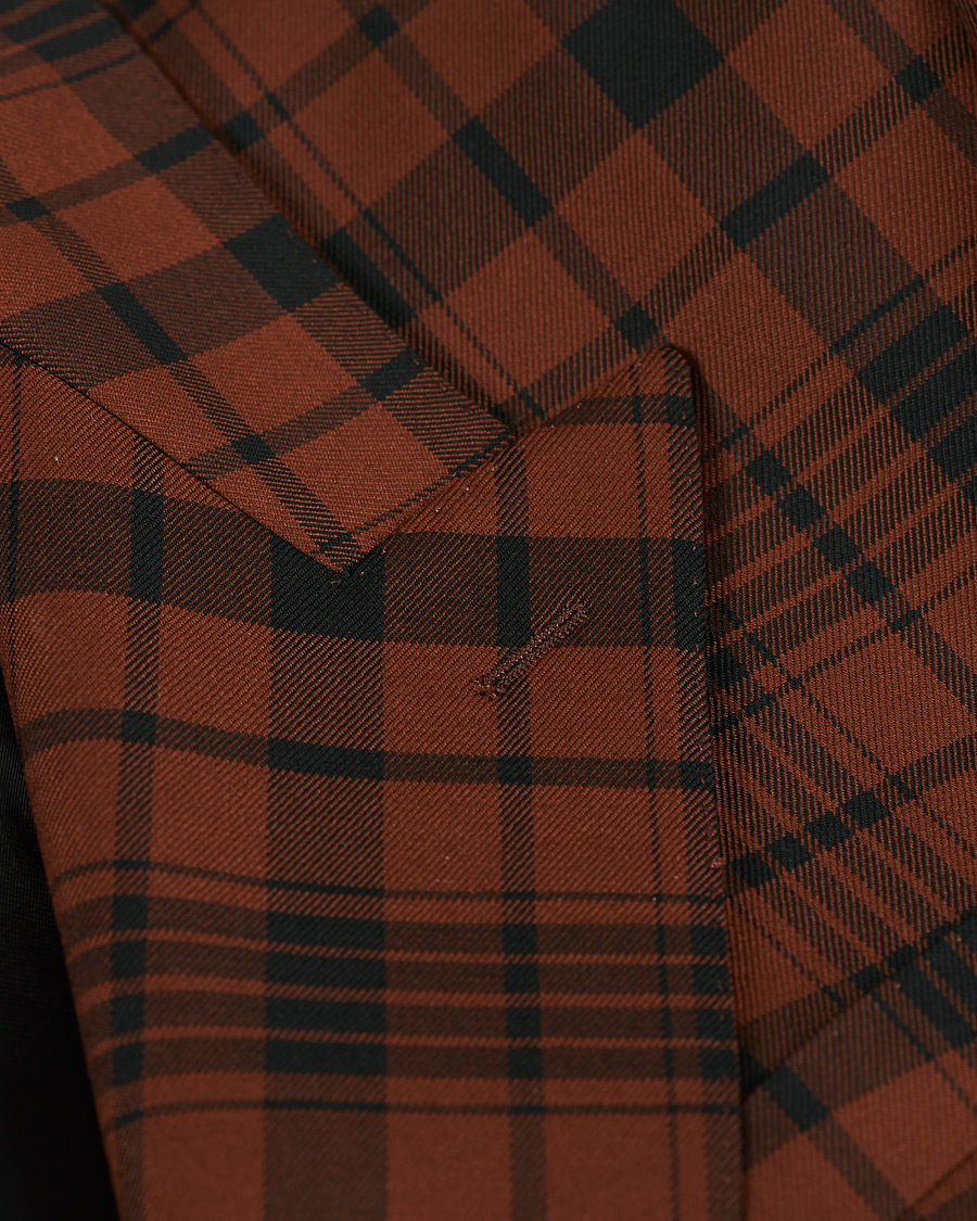 Herr | Kostymer | BOSS BLACK | BOSS Cliff/Floyed Wool Check Double Breasted Suit Rust