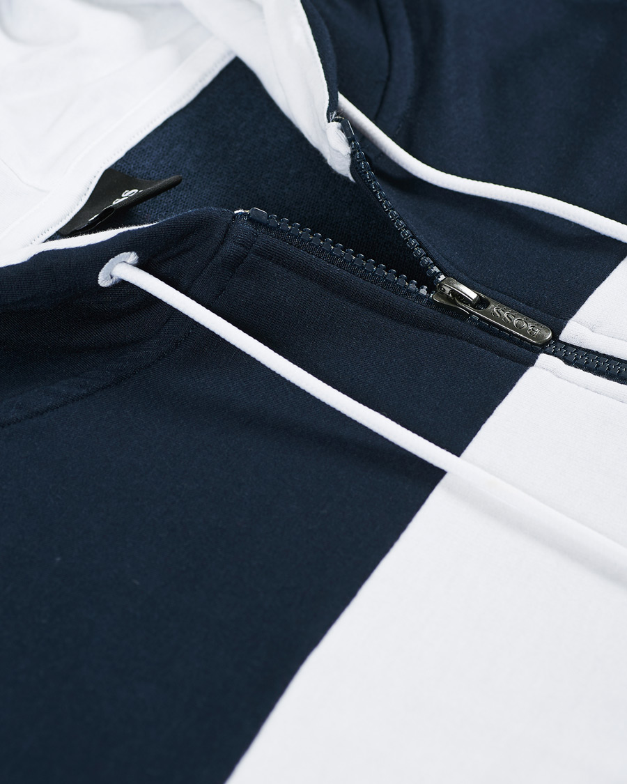Herr | Tröjor | BOSS BLACK | BOSS Full Zip Hoodie Jacket Dark Blue