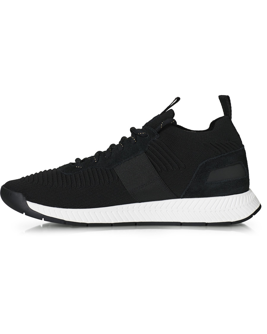 Herr | BOSS Titanium Mesh Running Sneaker Black/Gold | BOSS BLACK | BOSS Titanium Mesh Running Sneaker Black/Gold
