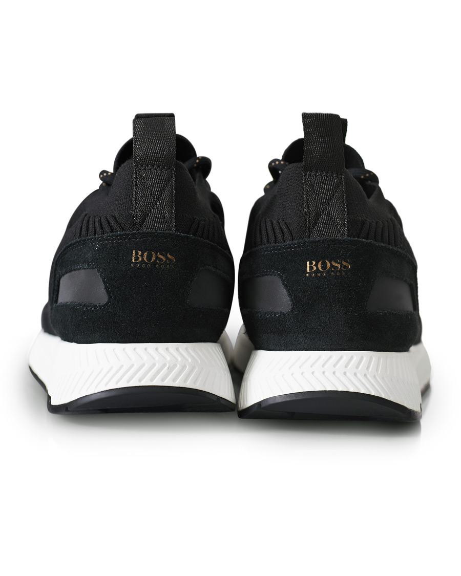 Herr | BOSS Titanium Mesh Running Sneaker Black/Gold | BOSS BLACK | BOSS Titanium Mesh Running Sneaker Black/Gold