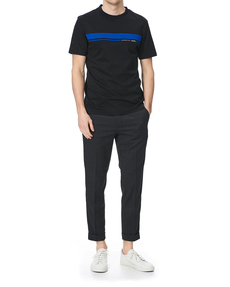 Herr | T-Shirts | BOSS BLACK | BOSS Porsche Capsule Tiburt Crew Neck Tee Black