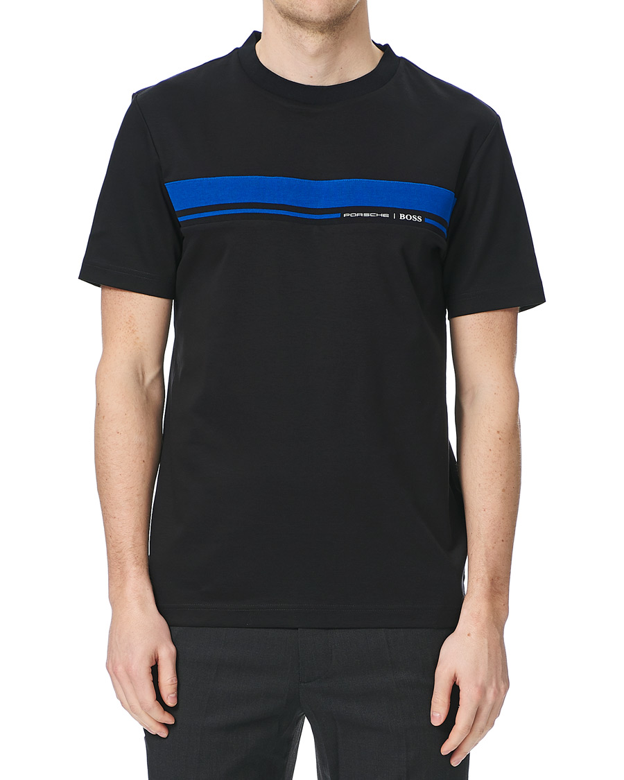 Herr | T-Shirts | BOSS BLACK | BOSS Porsche Capsule Tiburt Crew Neck Tee Black