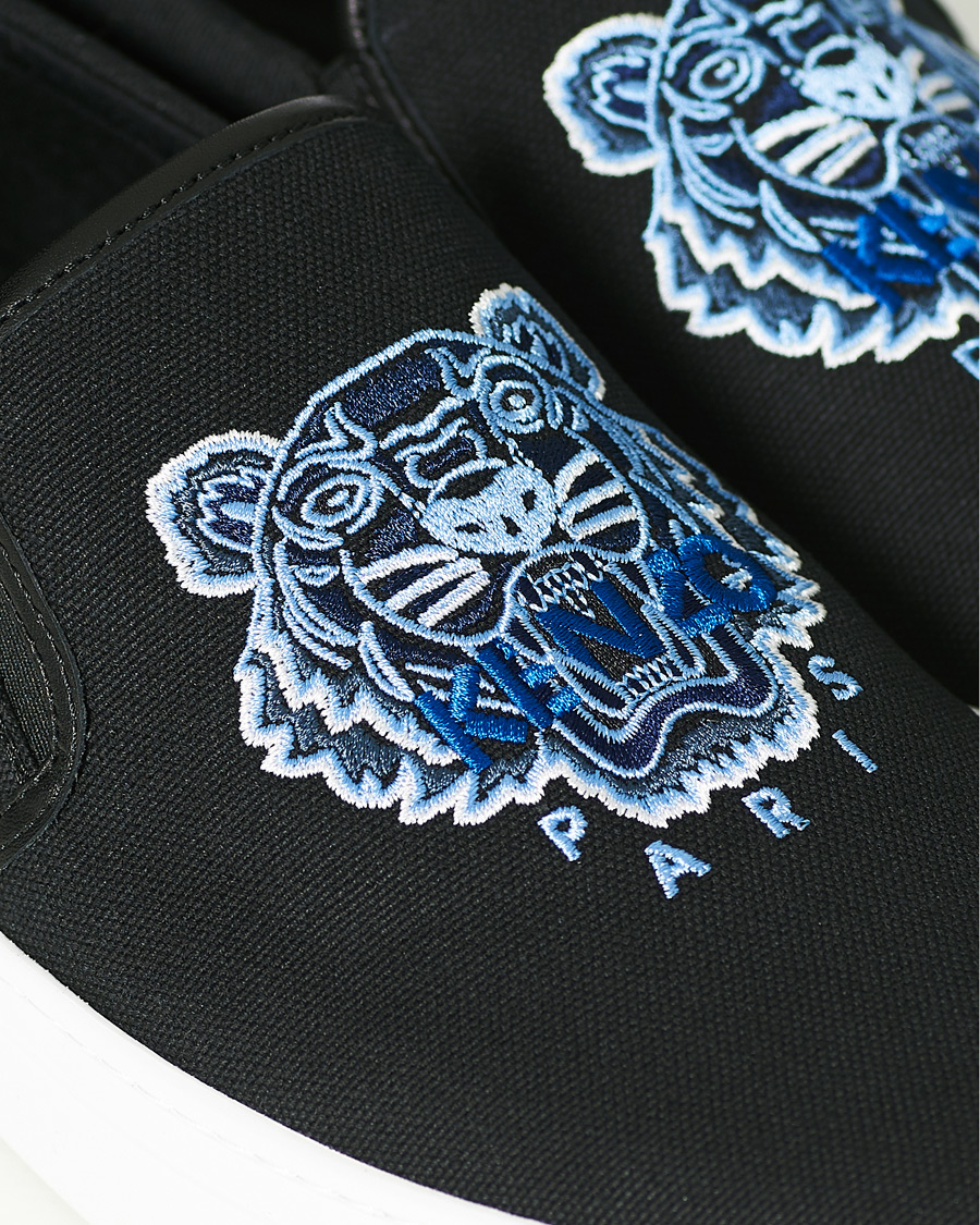 Herr | KENZO Tiger Slip On Sneaker Black | KENZO | Tiger Slip On Sneaker Black