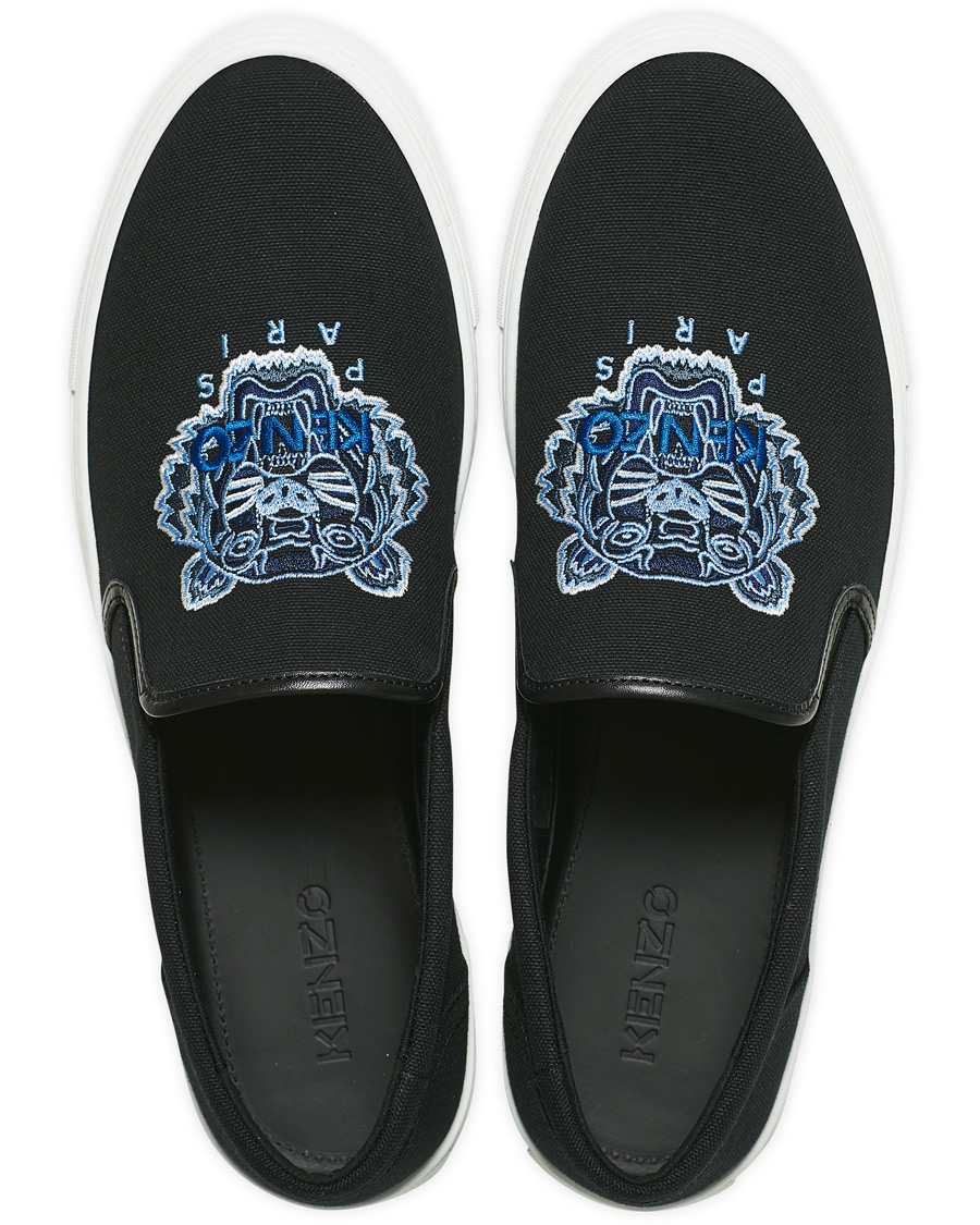 Herr | KENZO Tiger Slip On Sneaker Black | KENZO | Tiger Slip On Sneaker Black