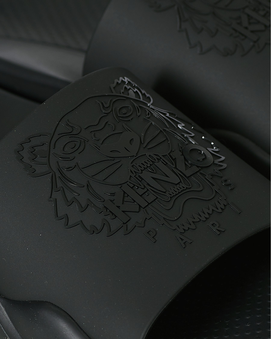 Herr | KENZO Pool Tiger Slides Black | KENZO | Pool Tiger Slides Black