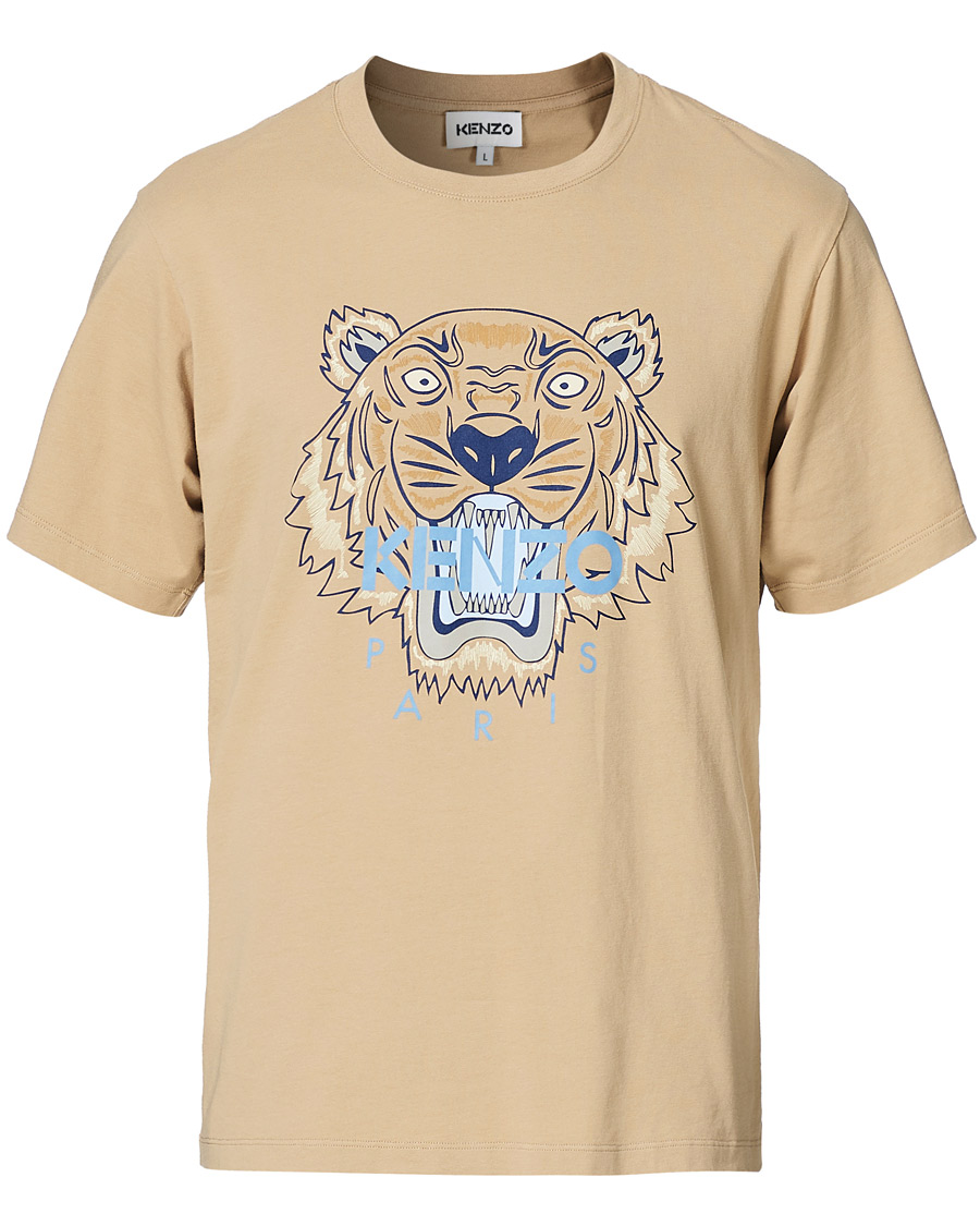Herr | T-Shirts | KENZO | Tiger Crew Neck Tee Beige