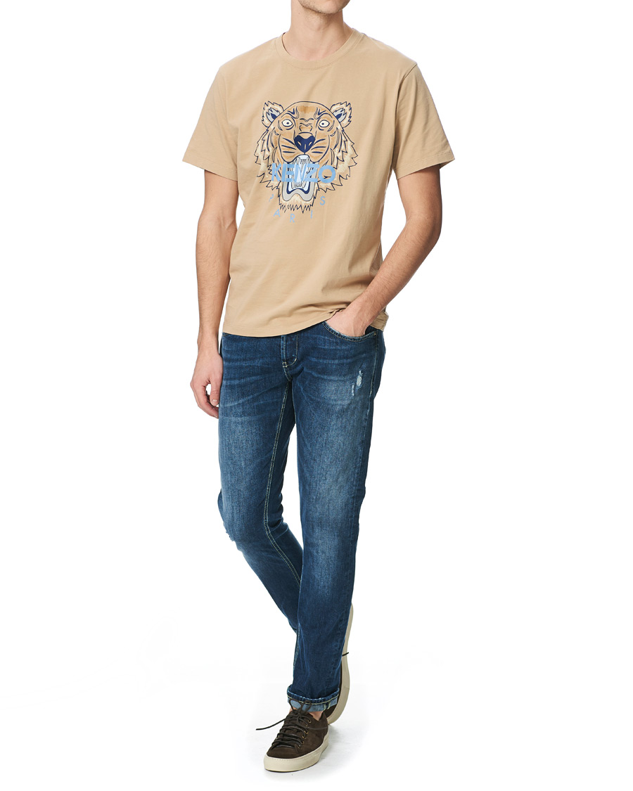 Herr | T-Shirts | KENZO | Tiger Crew Neck Tee Beige