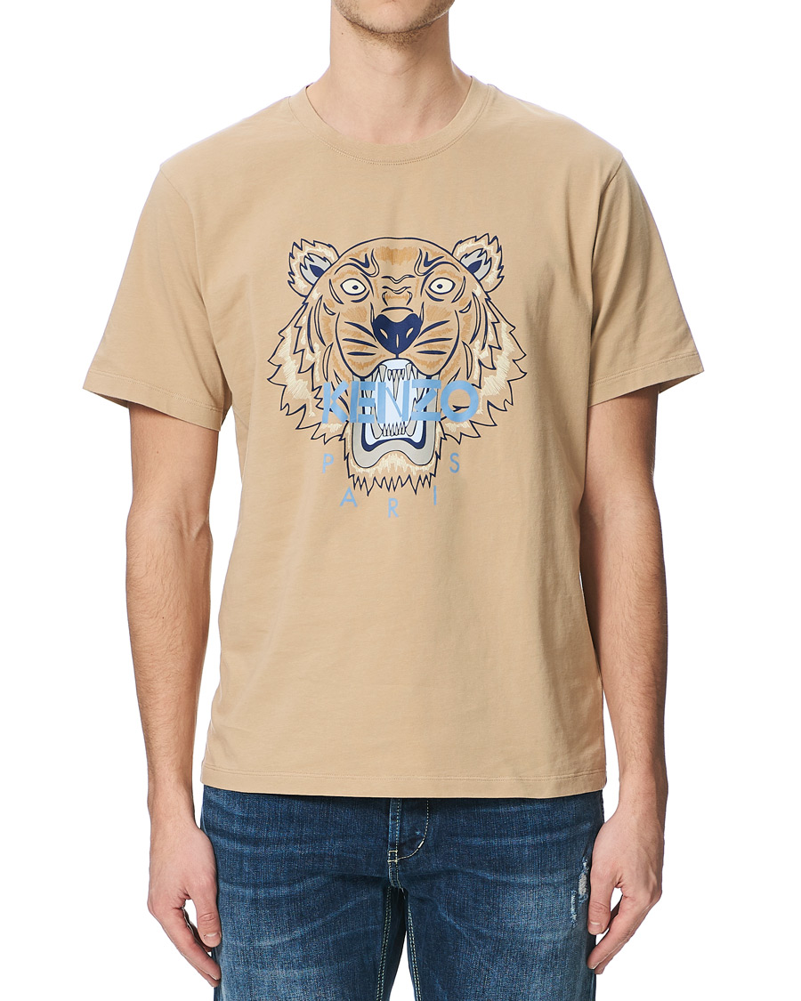 Herr | T-Shirts | KENZO | Tiger Crew Neck Tee Beige