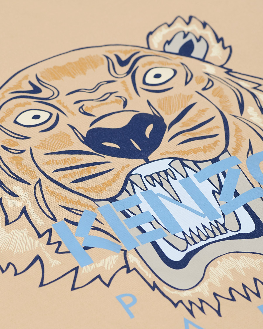 Herr | T-Shirts | KENZO | Tiger Crew Neck Tee Beige