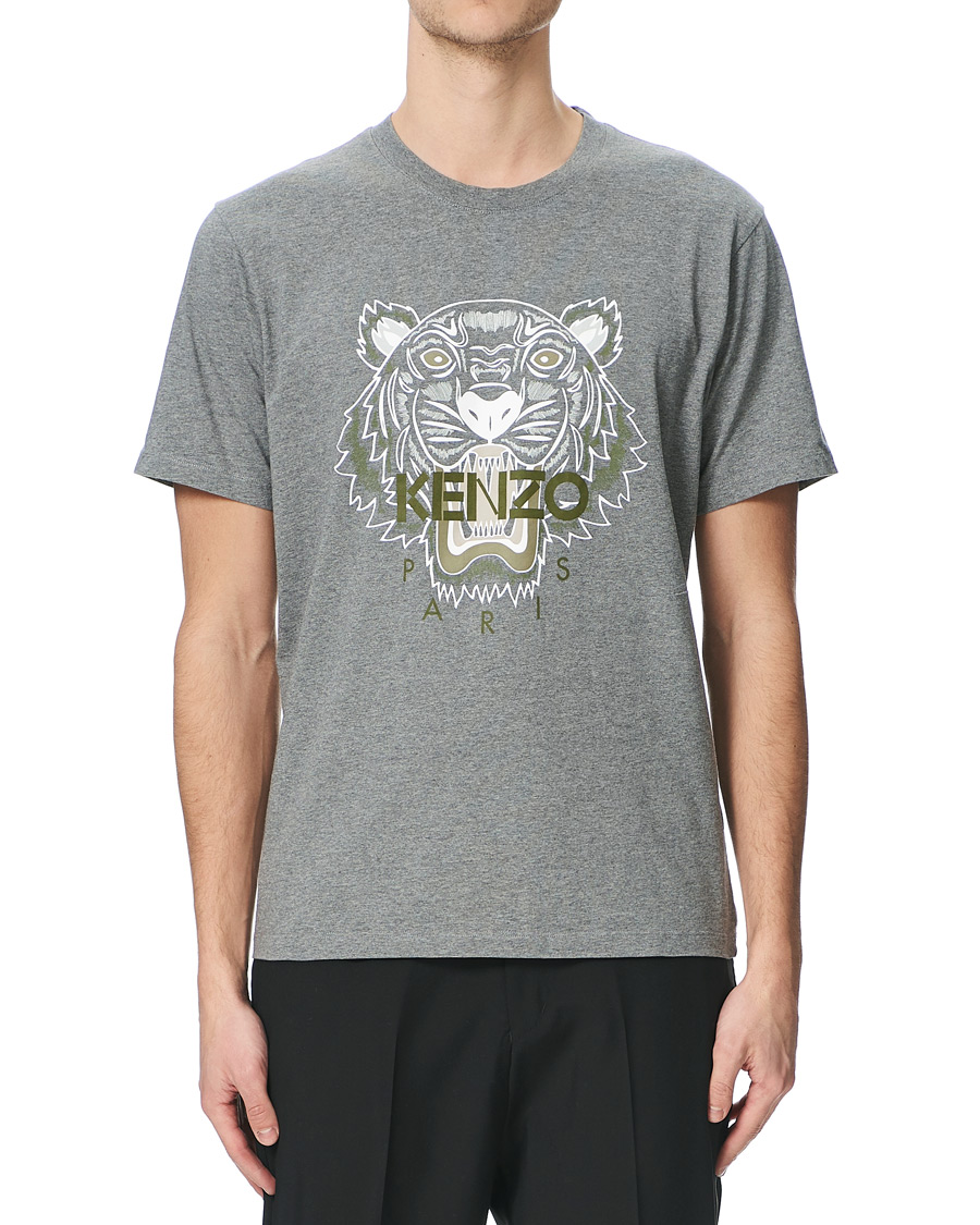 Herr | T-Shirts | KENZO | Tiger Crew Neck Tee Dove Grey