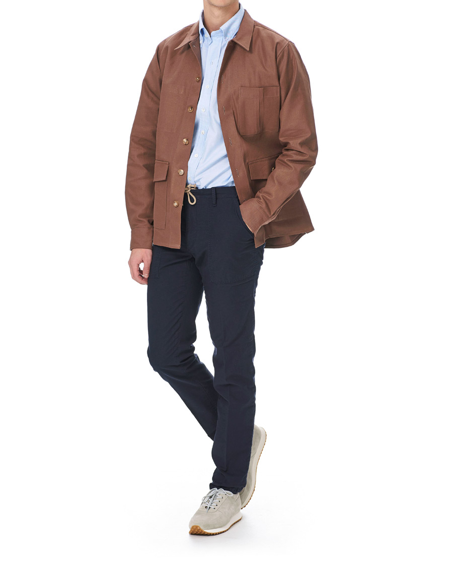 Herr | Skjortor | Drake's | Oxford Button Down Shirt Sky