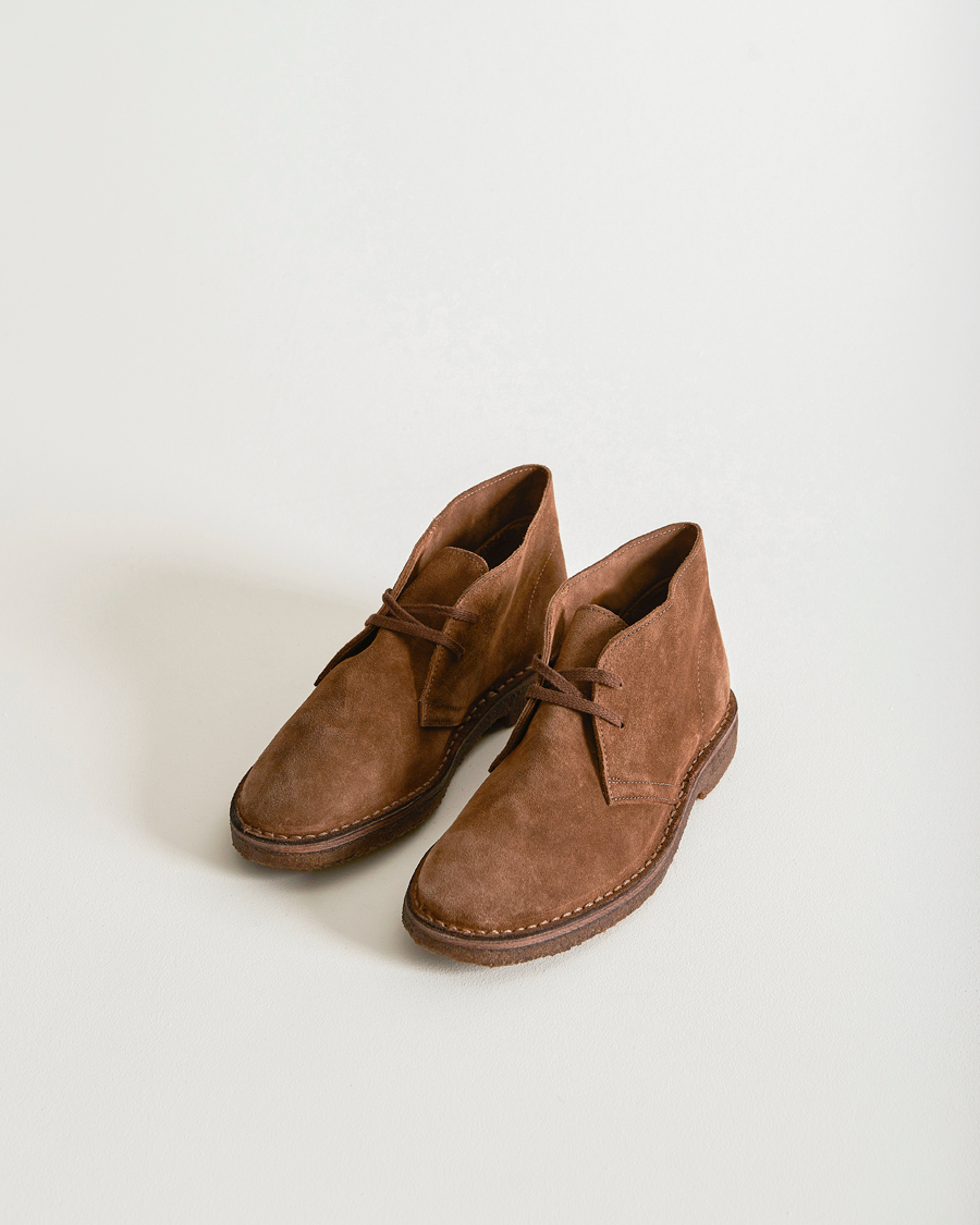 Herr | Kängor | Drake's | Clifford Suede Desert Boots Light Brown