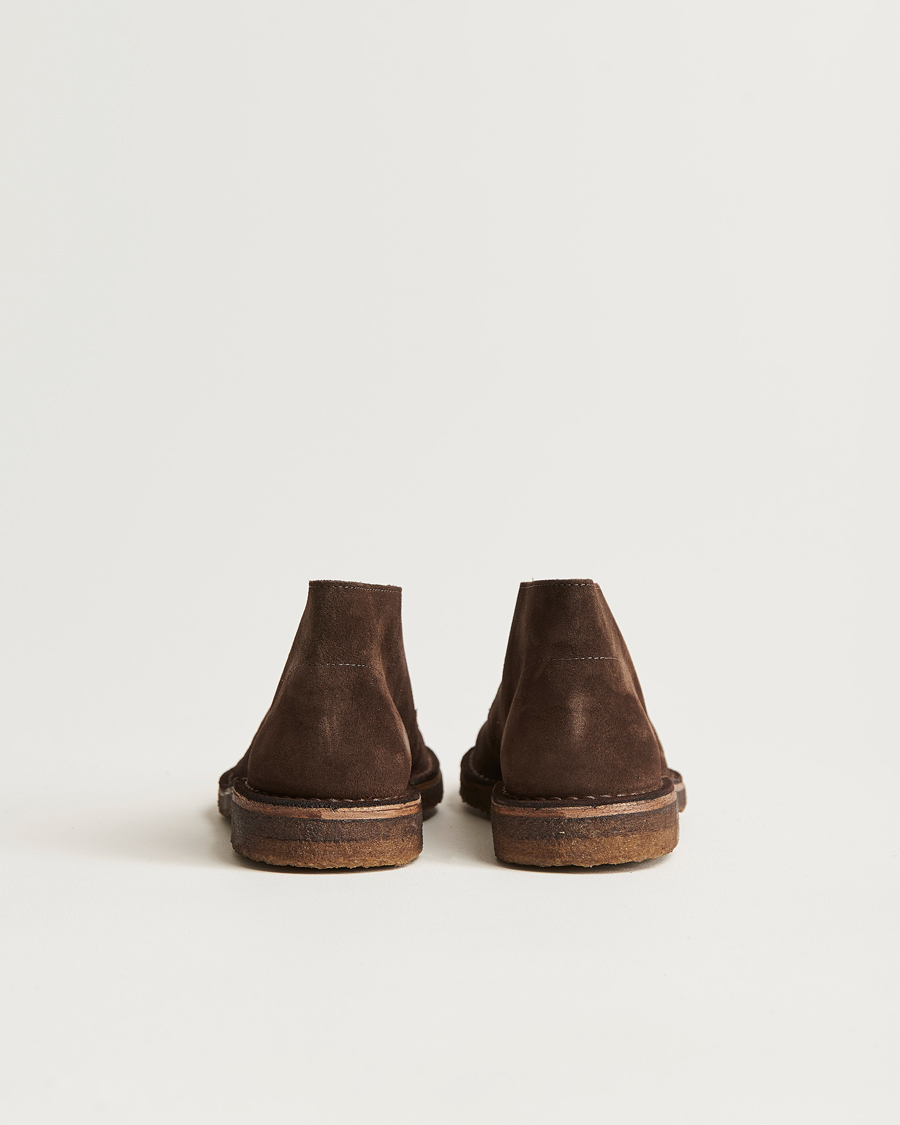 Herr | Kängor | Drake's | Clifford Suede Desert Boots Dark Brown