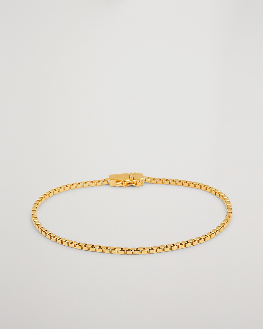 Herr | Tom Wood Square Bracelet Gold | Tom Wood | Square Bracelet Gold