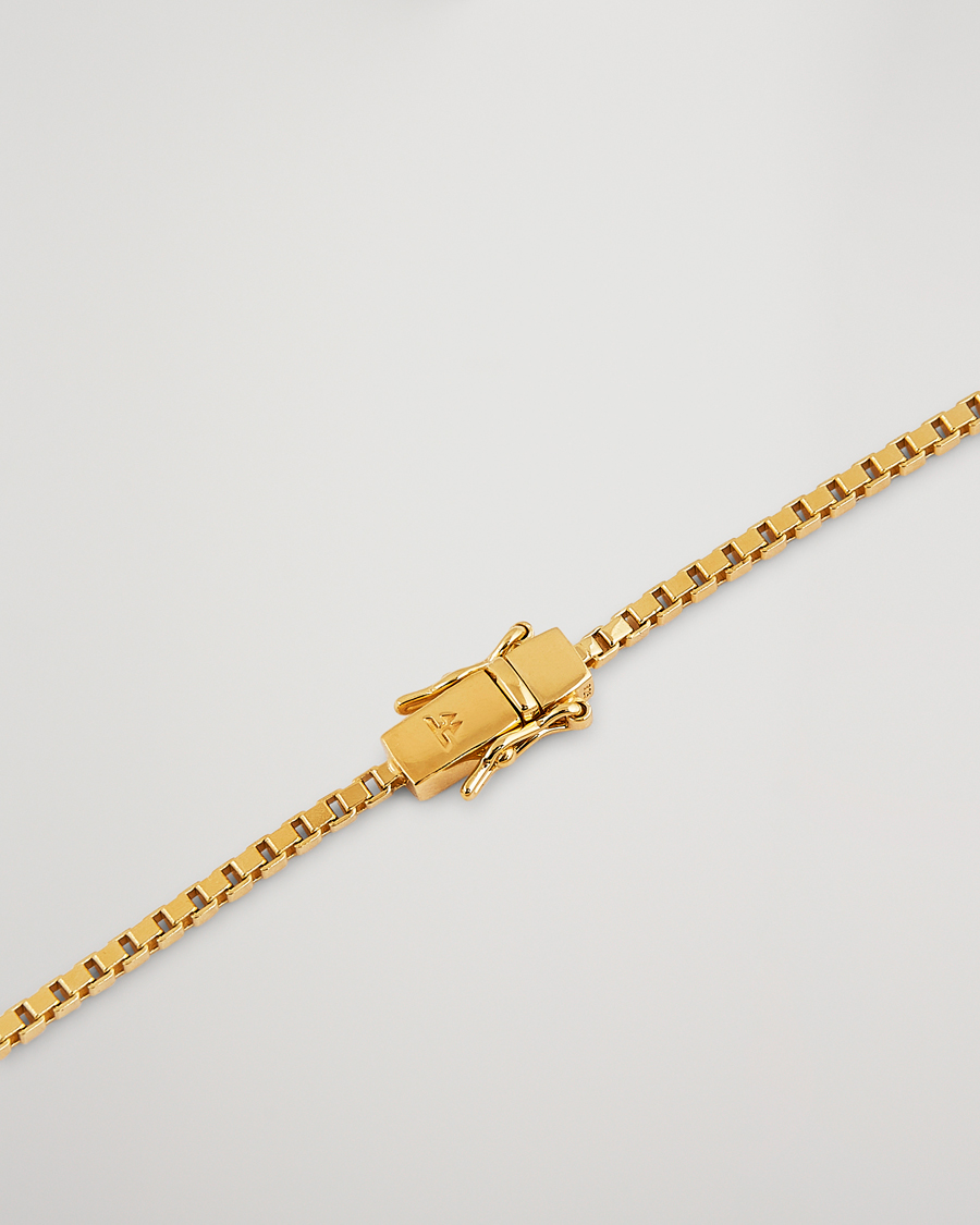 Herr | Tom Wood Square Bracelet Gold | Tom Wood | Square Bracelet Gold