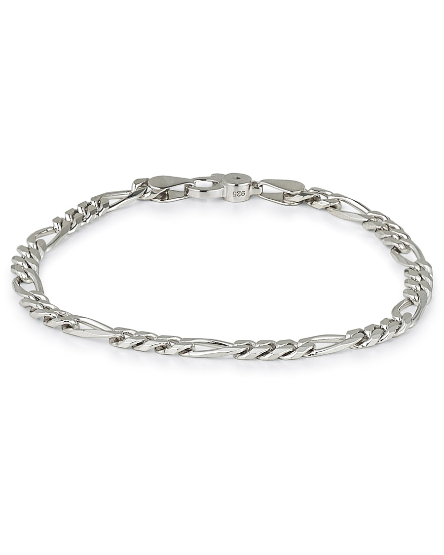 Herr | Tom Wood Figaro Thick Bracelet Silver | Tom Wood | Figaro Thick Bracelet Silver