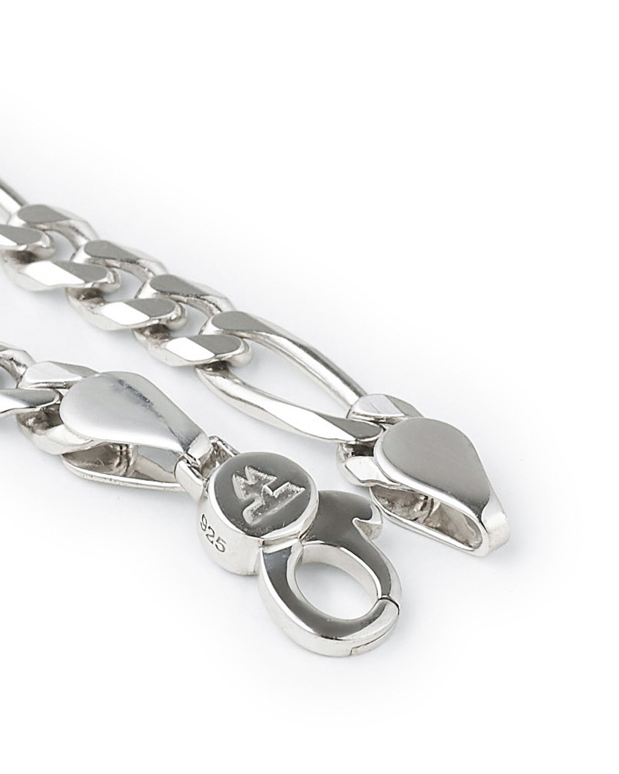 Herr | Tom Wood Figaro Thick Bracelet Silver | Tom Wood | Figaro Thick Bracelet Silver