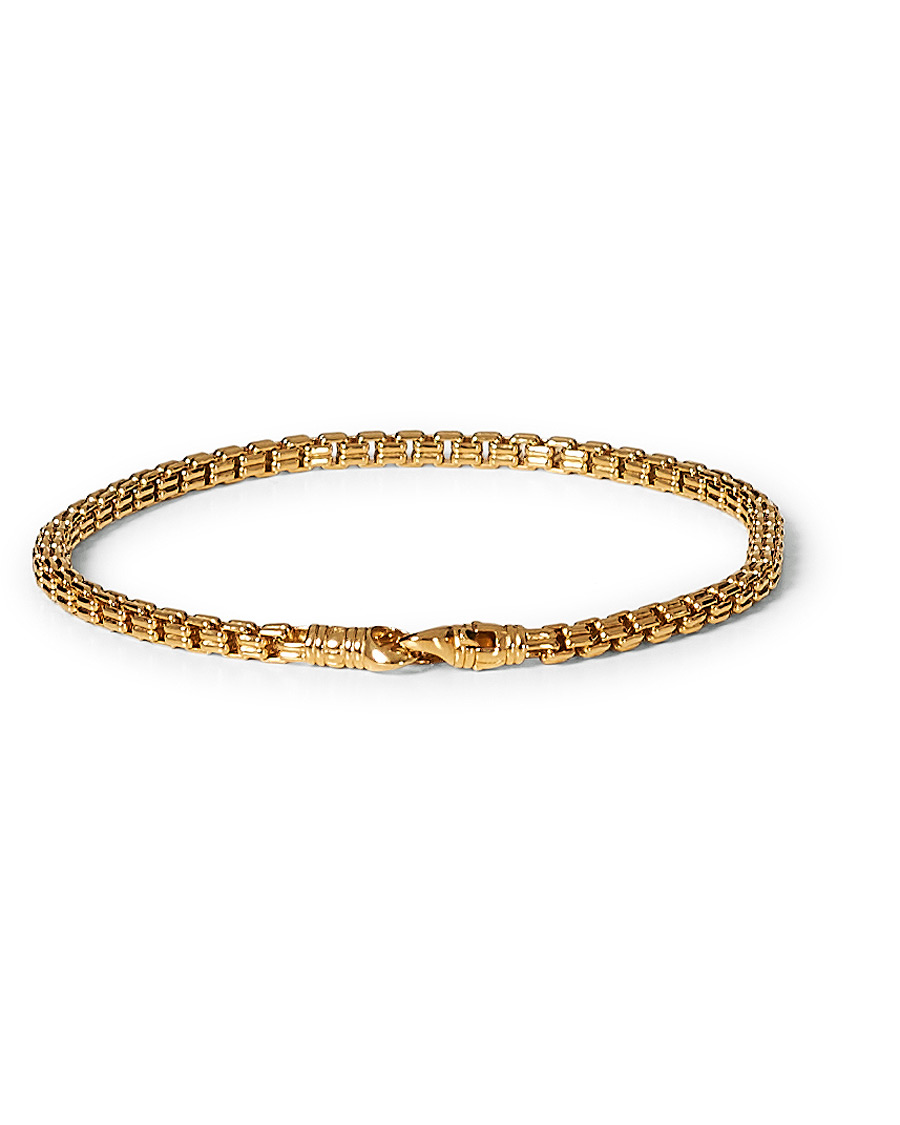 Herr | Tom Wood Venetian Bracelet Double M Bracelet Gold | Tom Wood | Venetian Bracelet Double M Bracelet Gold
