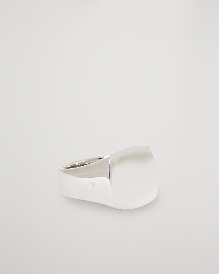 Herr | Smycken | Tom Wood | Cushion Polished Ring Silver