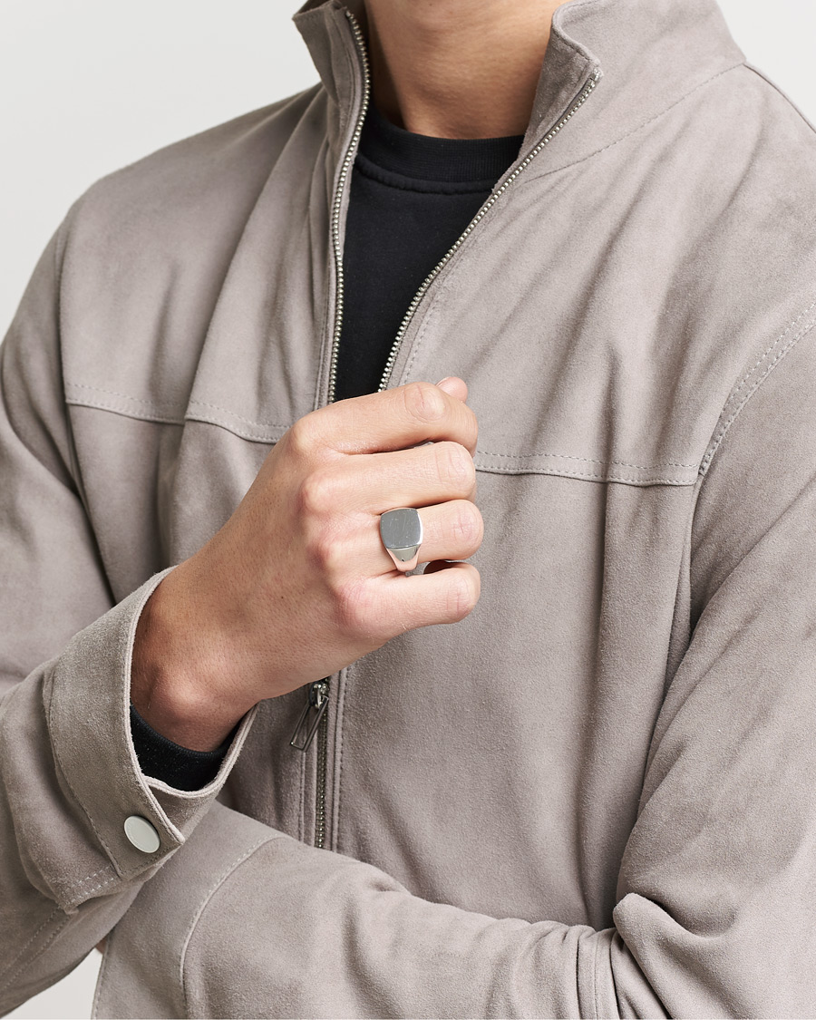 Herre |  | Tom Wood | Cushion Polished Ring Silver