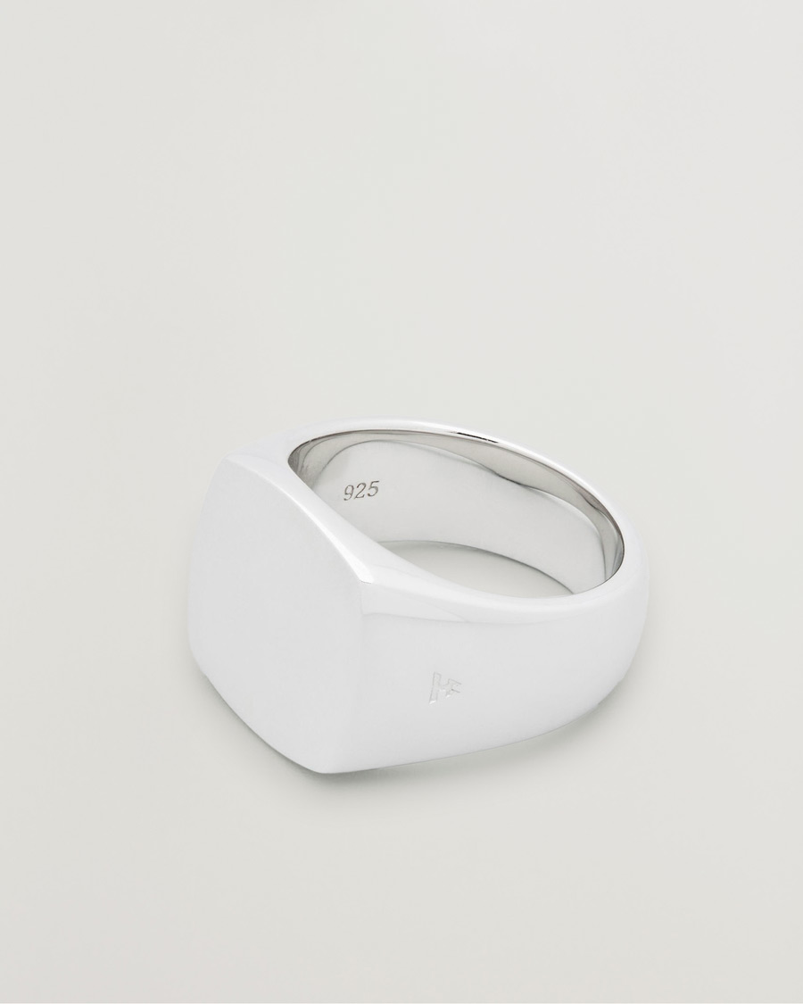 Herr | Smycken | Tom Wood | Cushion Polished Ring Silver