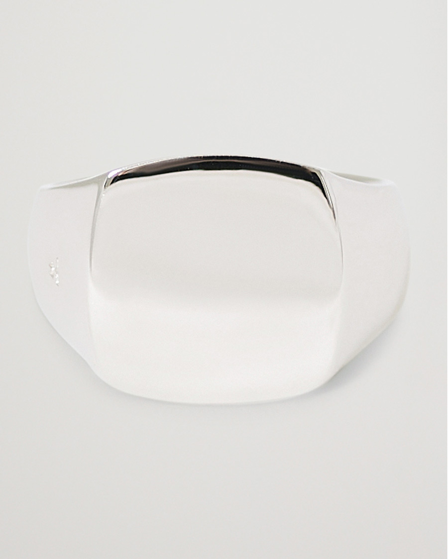 Herr | Smycken | Tom Wood | Cushion Polished Ring Silver