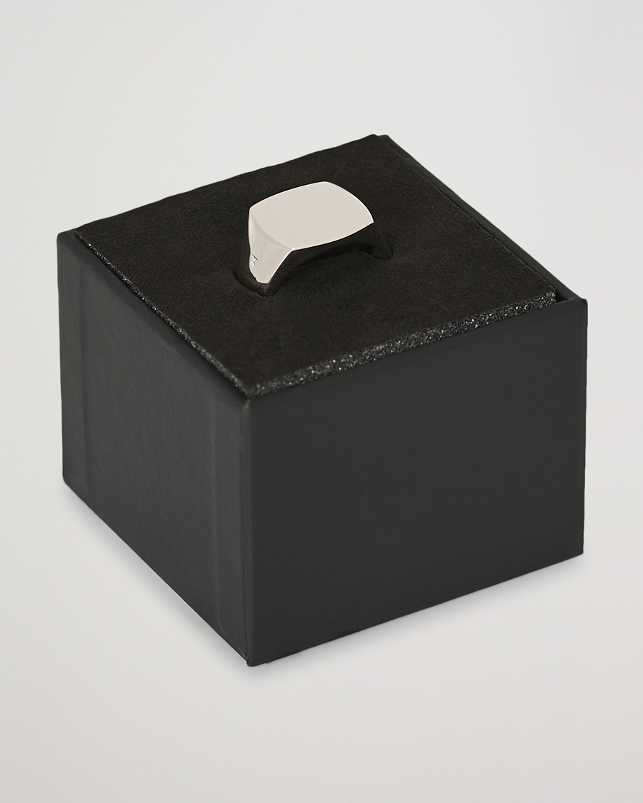 Herr | Smycken | Tom Wood | Cushion Polished Ring Silver