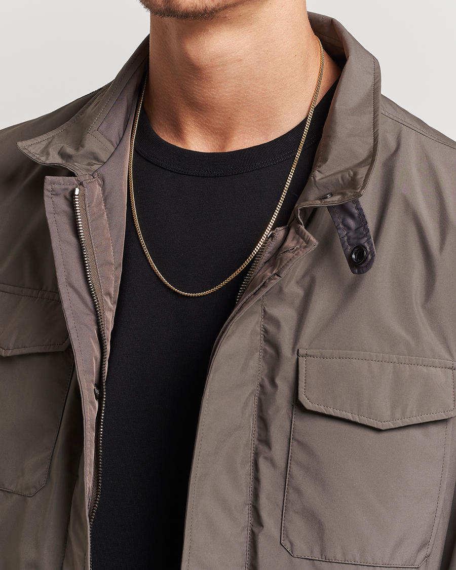 Herr | Accessoarer | Tom Wood | Curb Chain M Necklace Gold