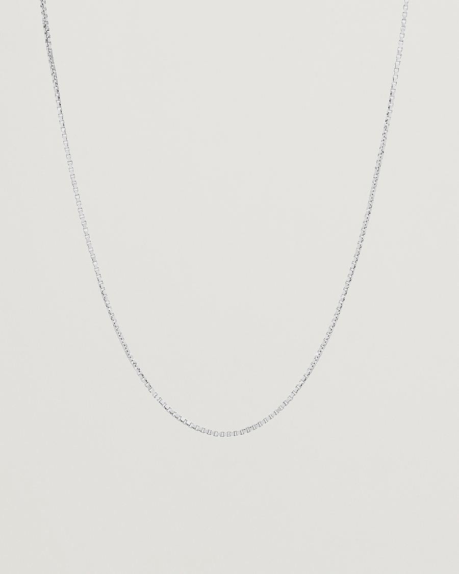 Herr | Tom Wood Square Chain M Necklace Silver | Tom Wood | Square Chain M Necklace Silver