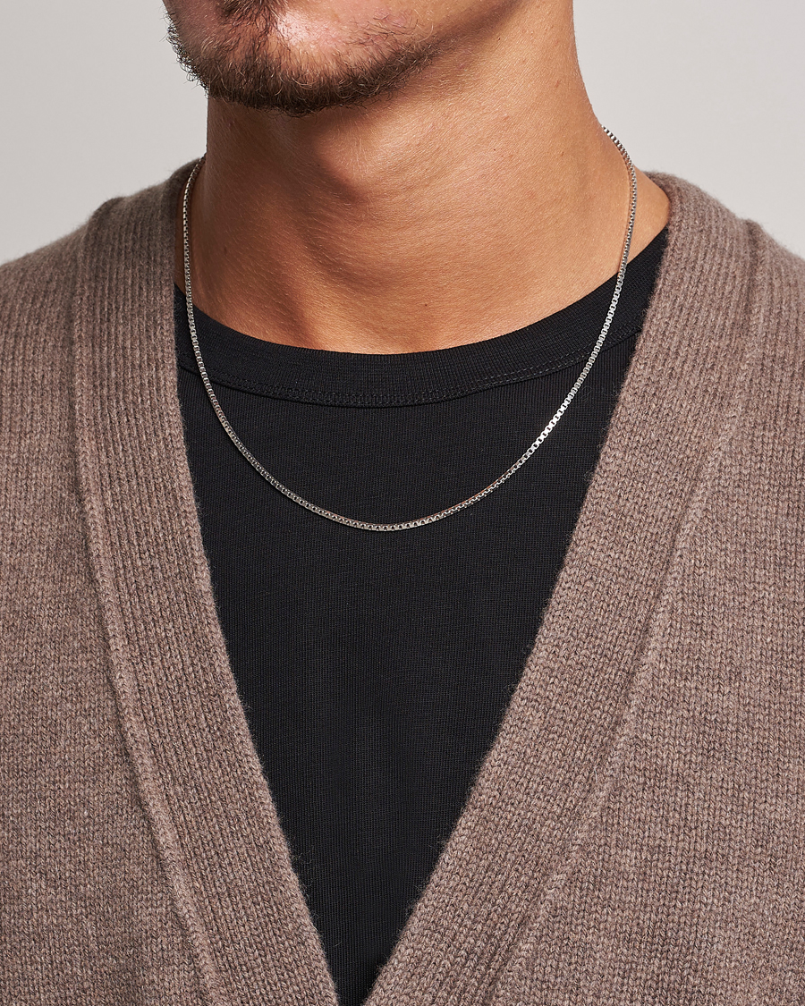 Herr |  | Tom Wood | Square Chain M Necklace Silver
