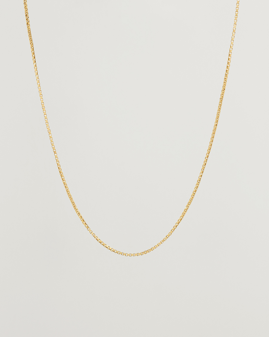 Herr | Tom Wood Square Chain M Necklace Gold | Tom Wood | Square Chain M Necklace Gold